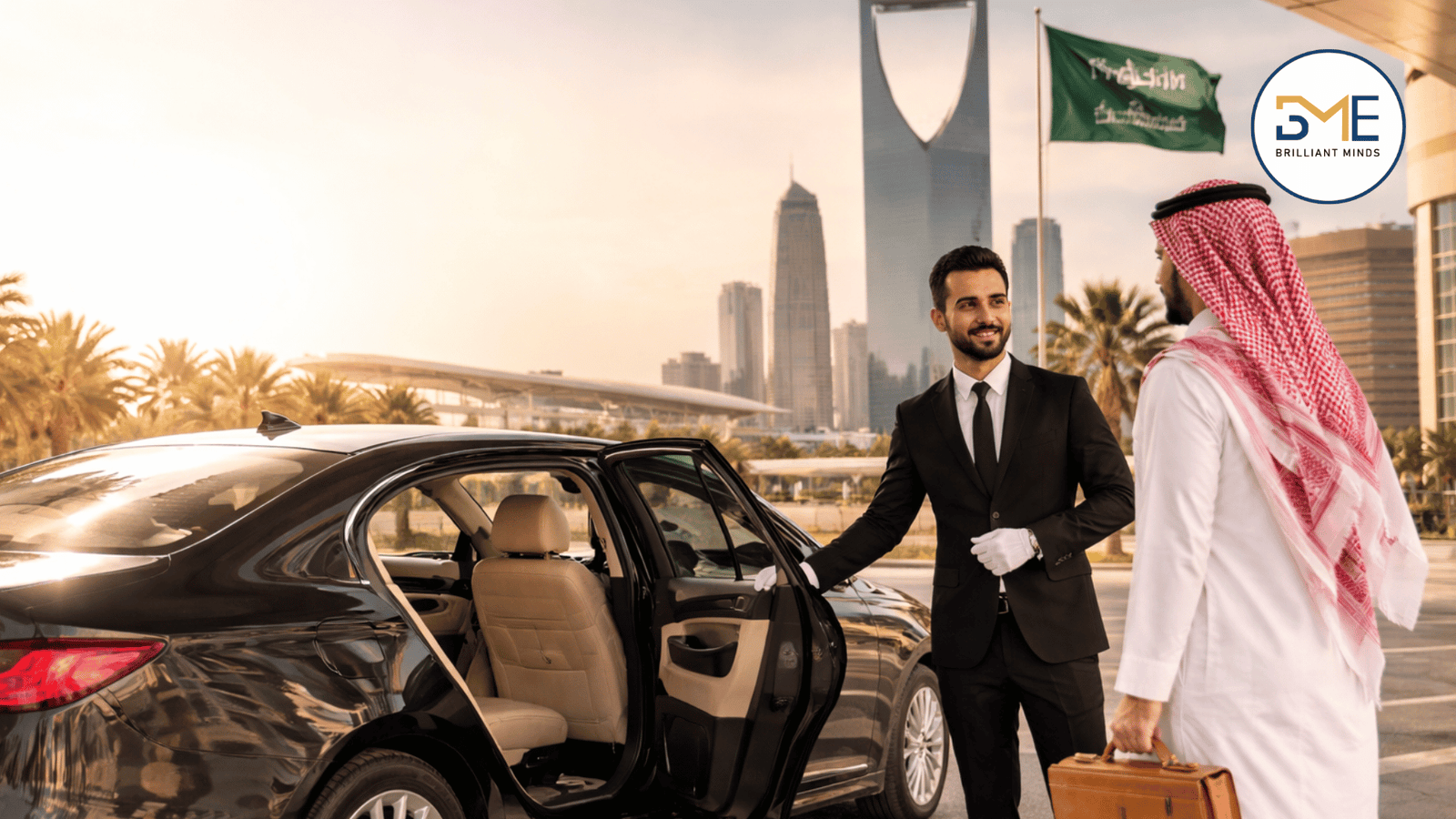 Professional drivers and valet staff from BM Events in Saudi Arabia