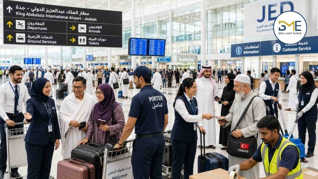 temporary airport staff Saudi Arabia